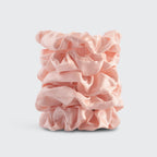 Blush Satin Sleep Scrunchies 5pc Set