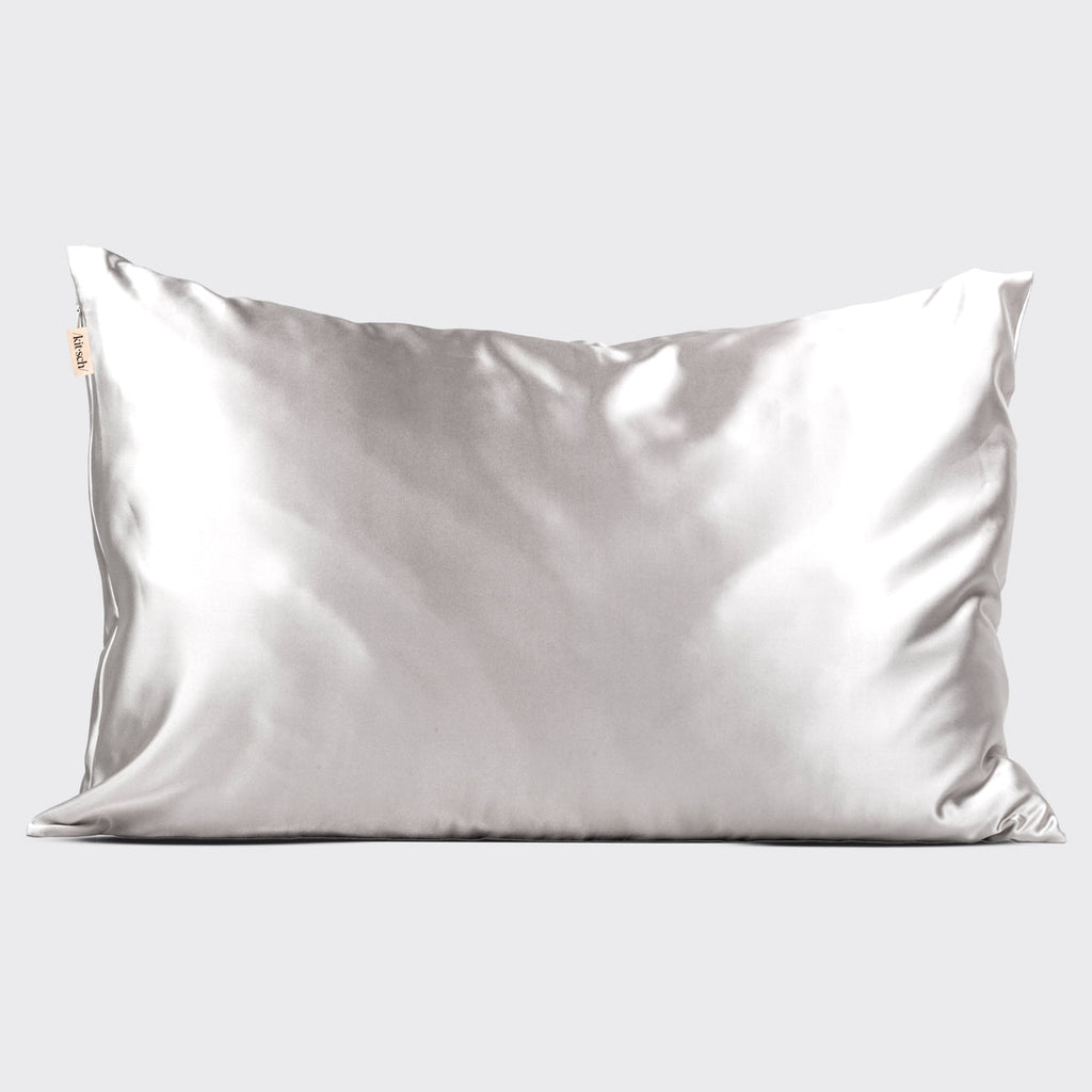 Satin Pillowcase in Silver