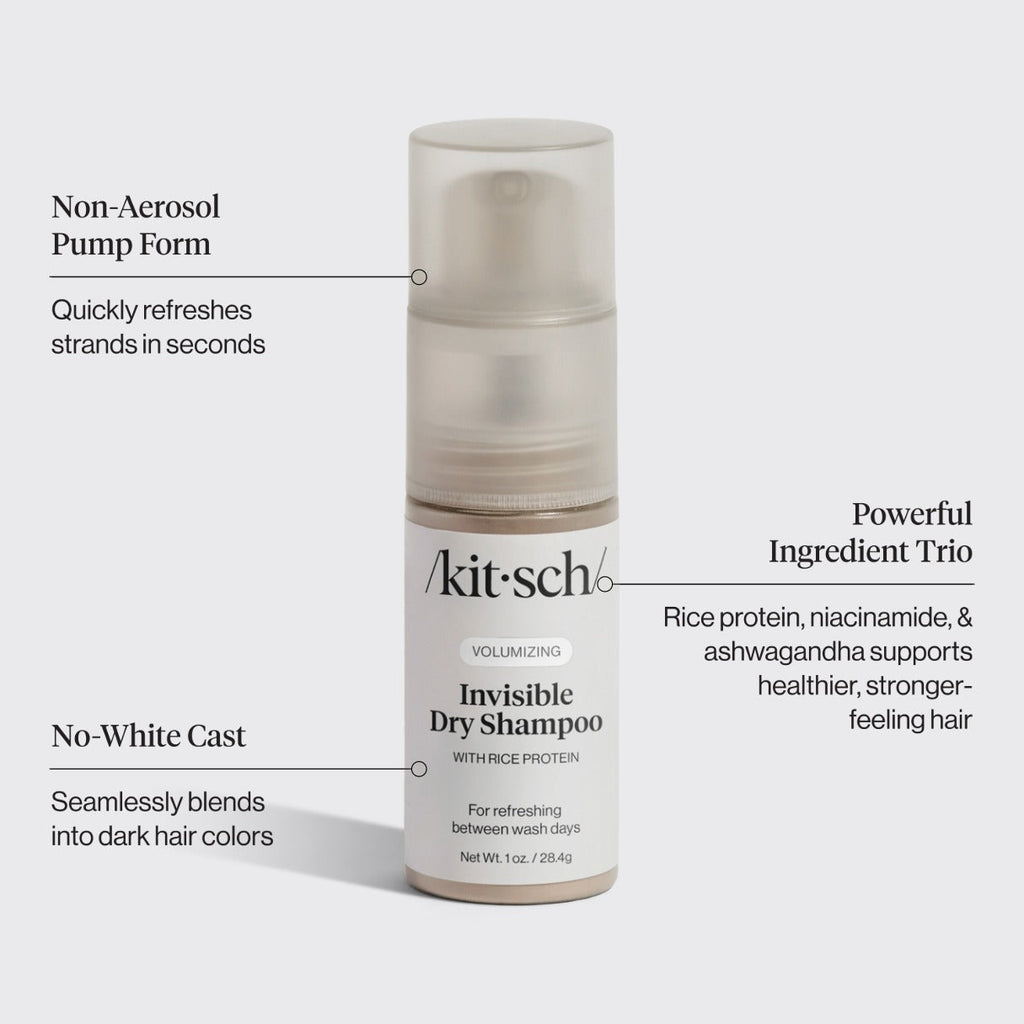 Volumizing Rice Protein Dry Shampoo - Invisible 1 oz