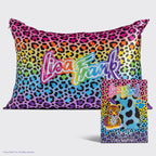 Lisa Frank x Kitsch Satin Pillowcase in Rainbow Leopard