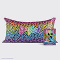Lisa Frank x Kitsch Satin Pillowcase in Rainbow Leopard - King