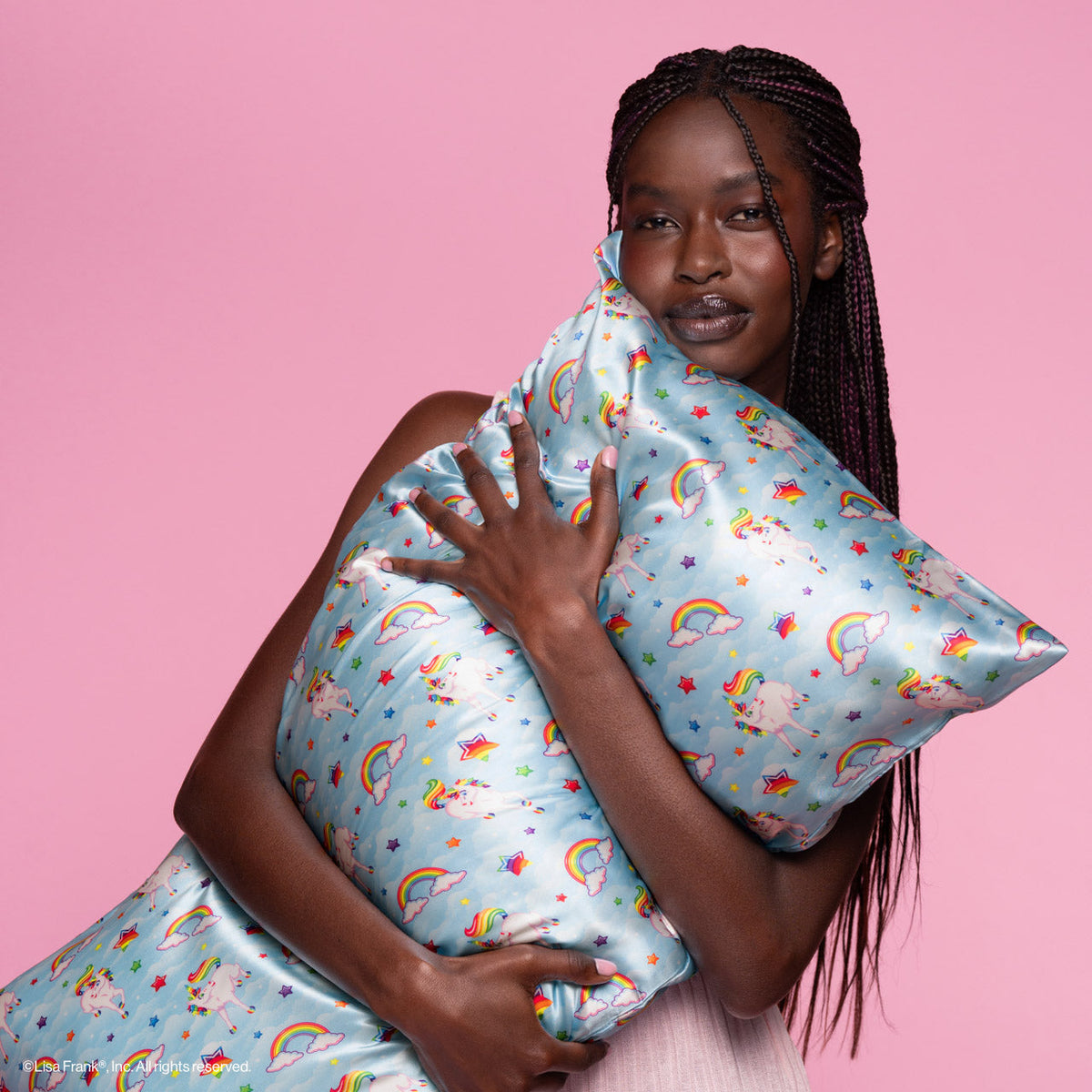 Lisa Frank x Kitsch Satin Pillowcase in Markie™ 4 Pack - King