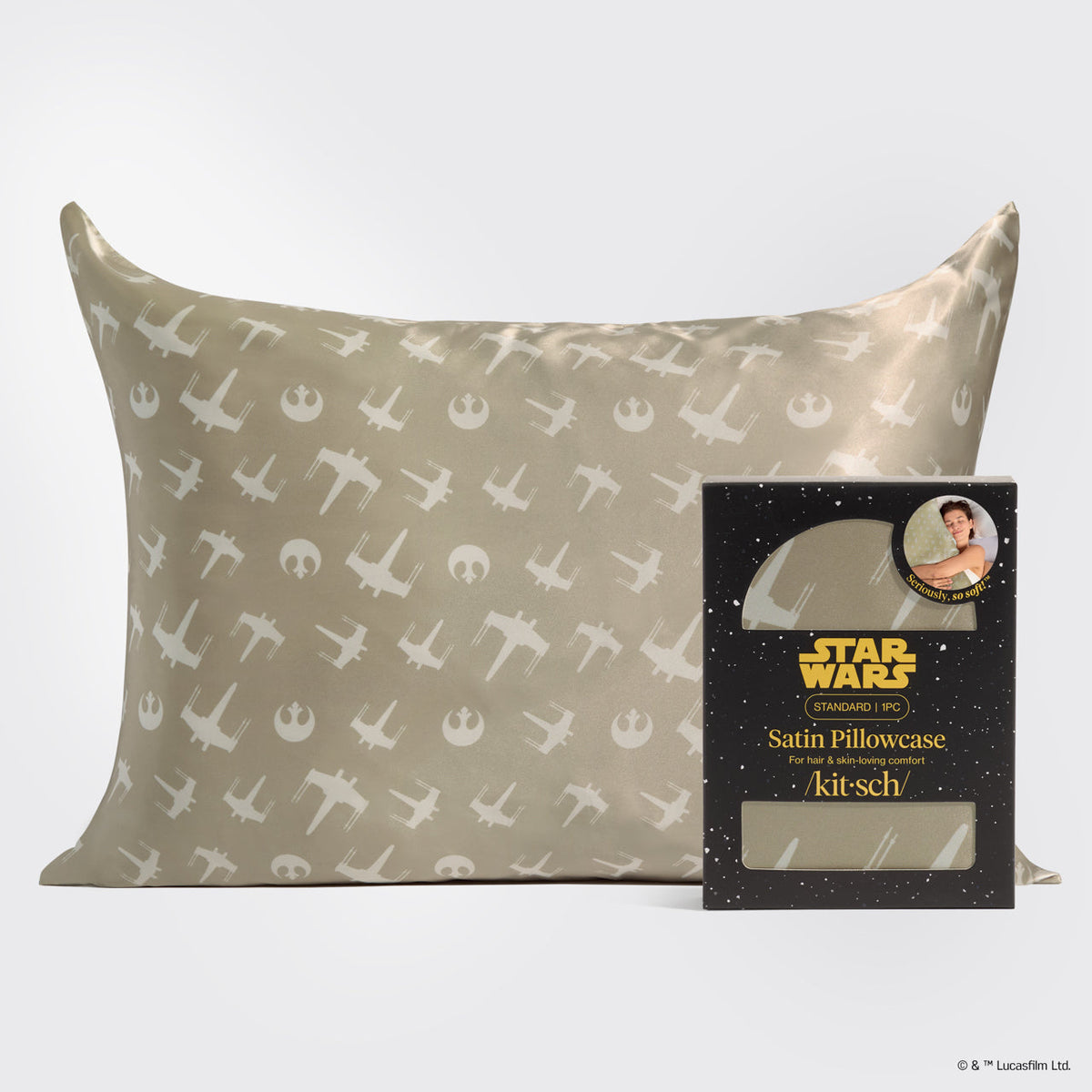 Star Wars™ & Kitsch Satin Pillowcase in Rebel Alliance