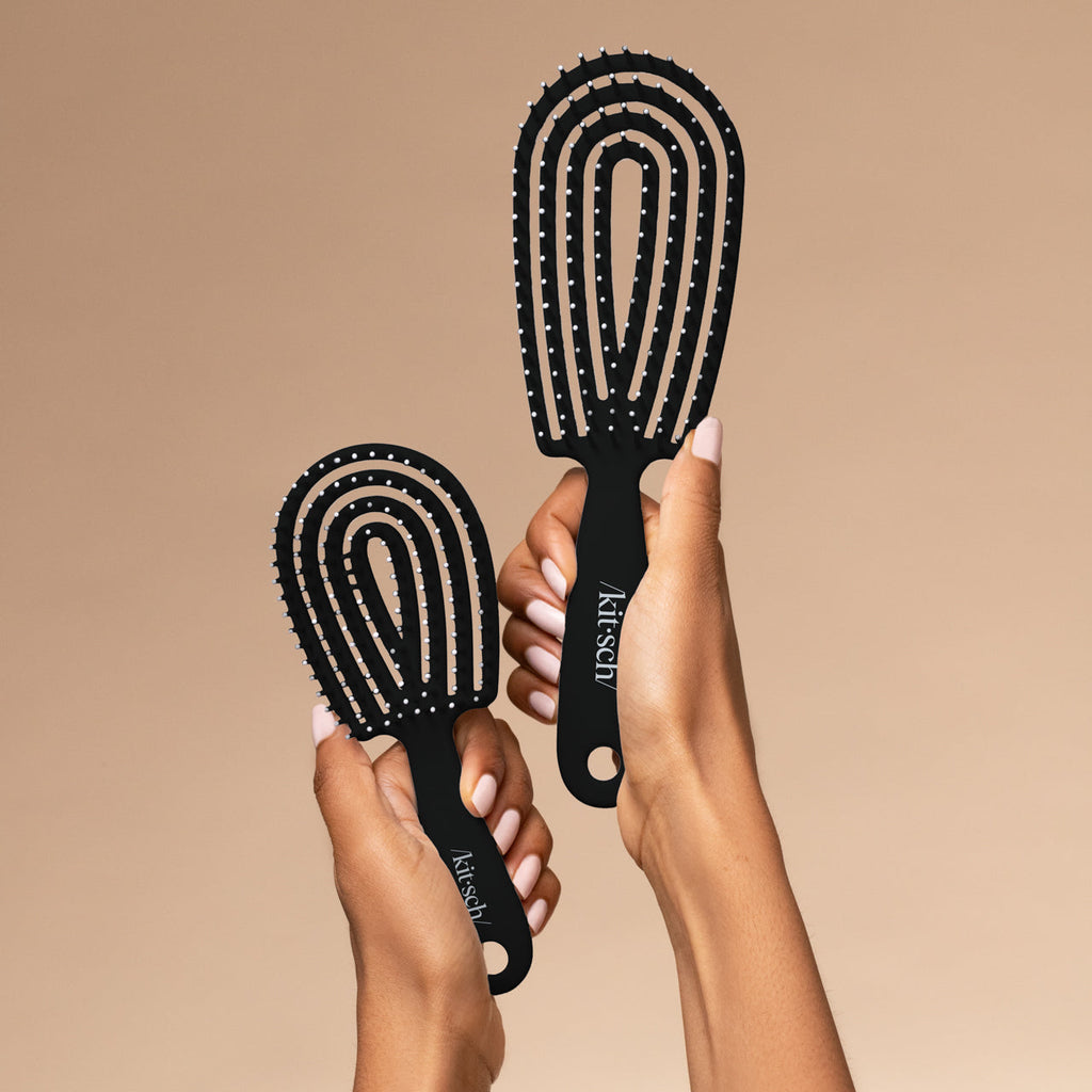 Black Detangling Flexi Brush - Mini