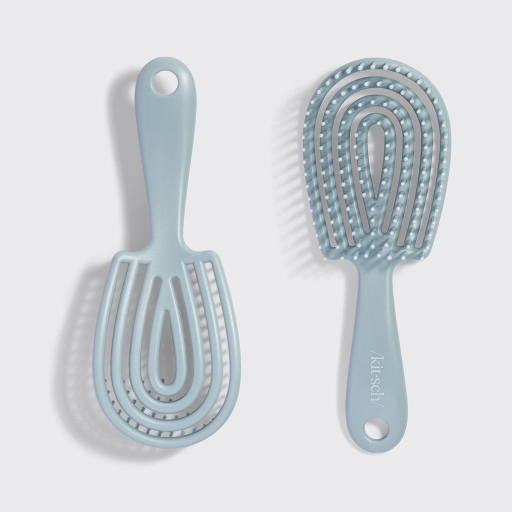 Haze Blue Detangling Flexi Brush - Mini