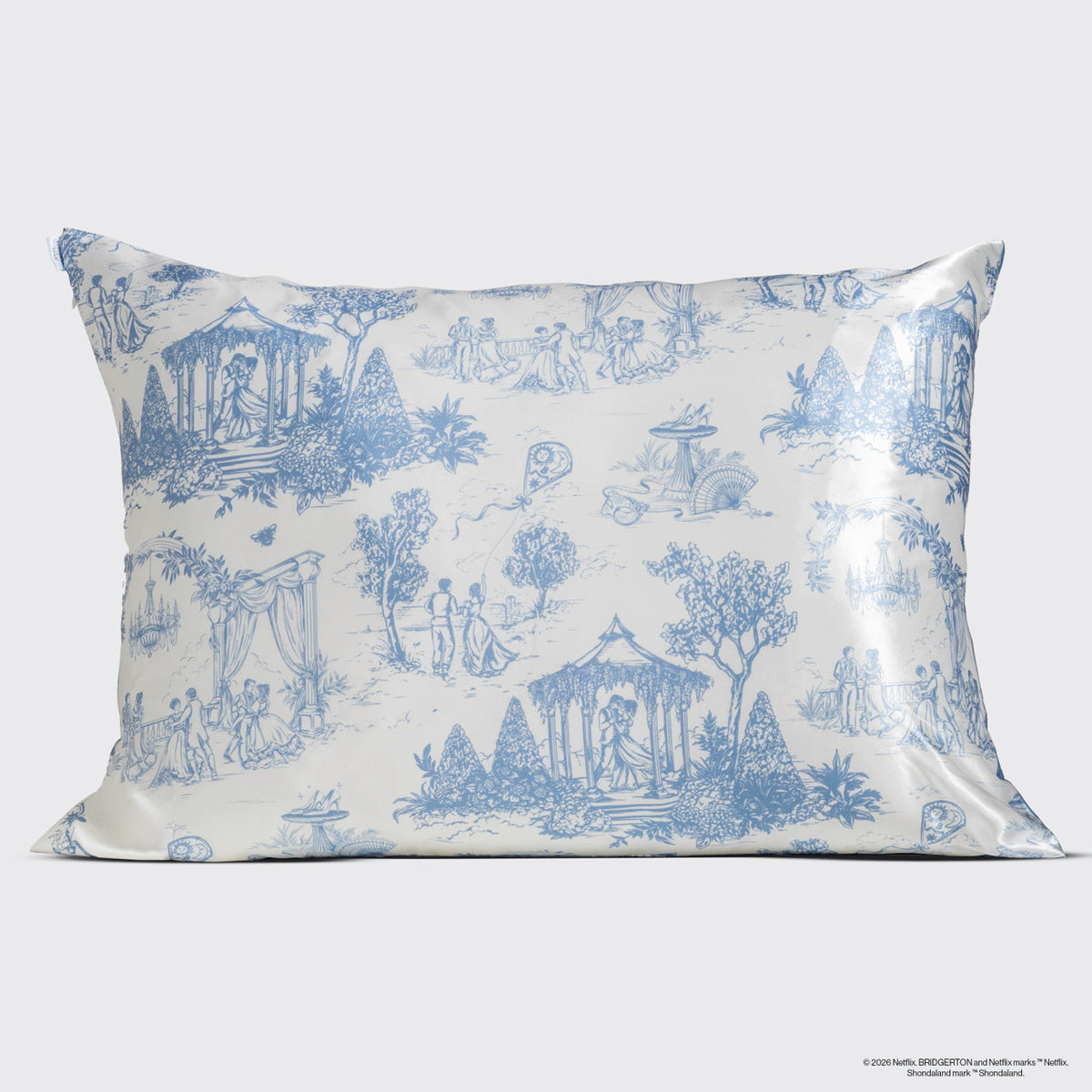 Bridgerton x Kitsch Satin Pillowcase in Garden Toile 2 Pack