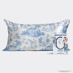 Bridgerton x Kitsch Satin Pillowcase in Garden Toile - King