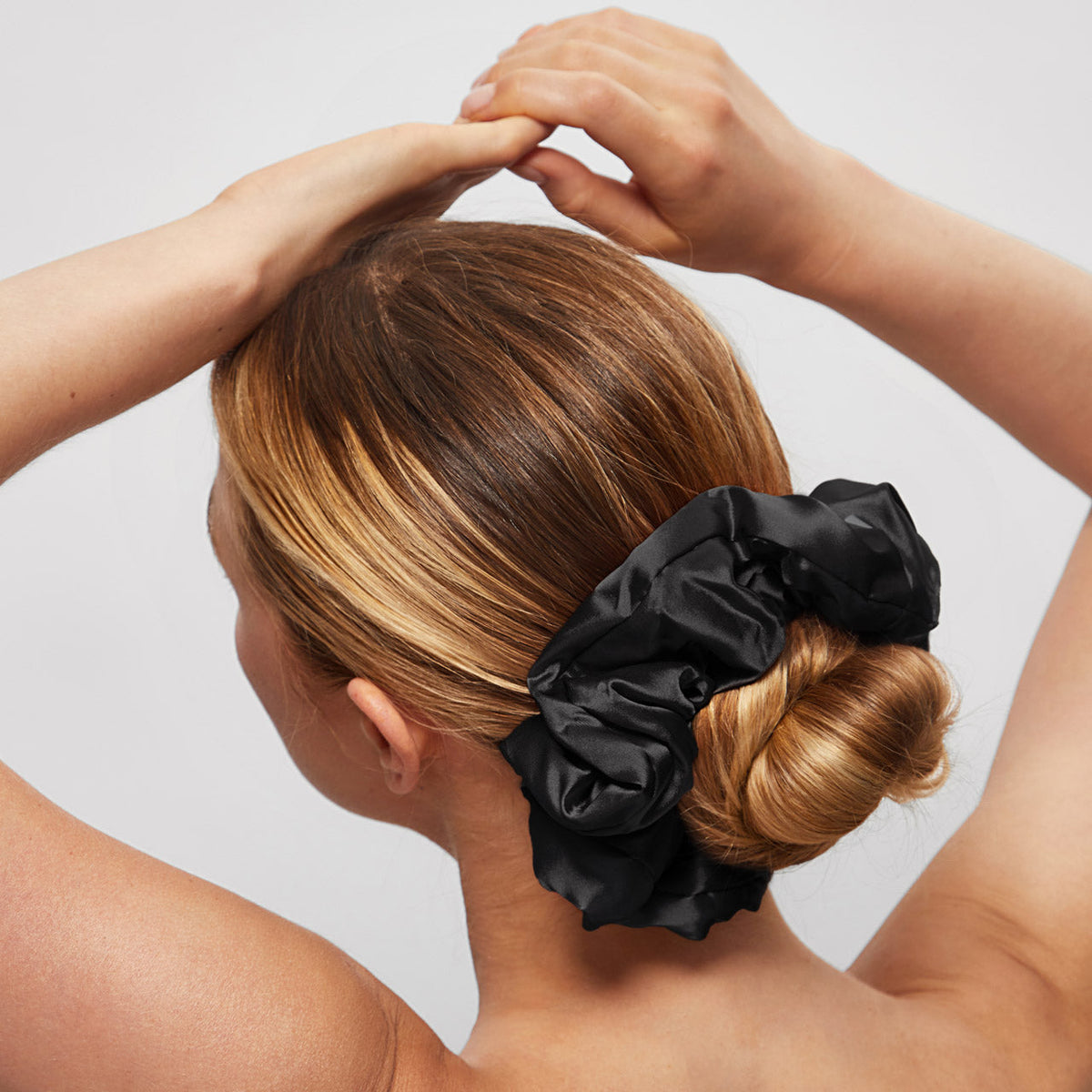 Black Satin Pillow Scrunchies®