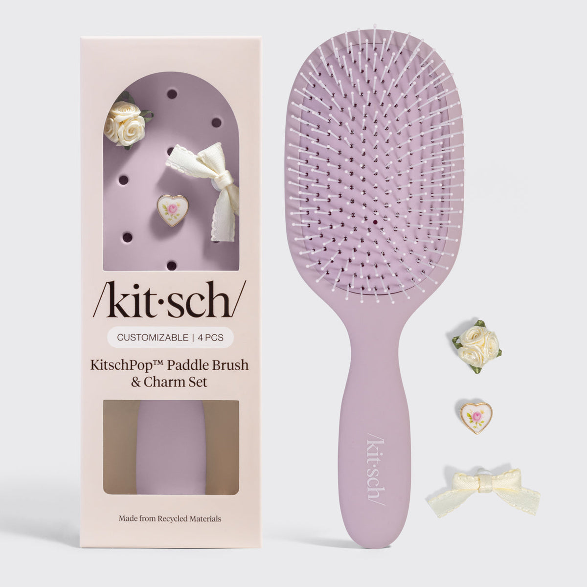 KitschPop™️ Paddle Brush in Soft Violet