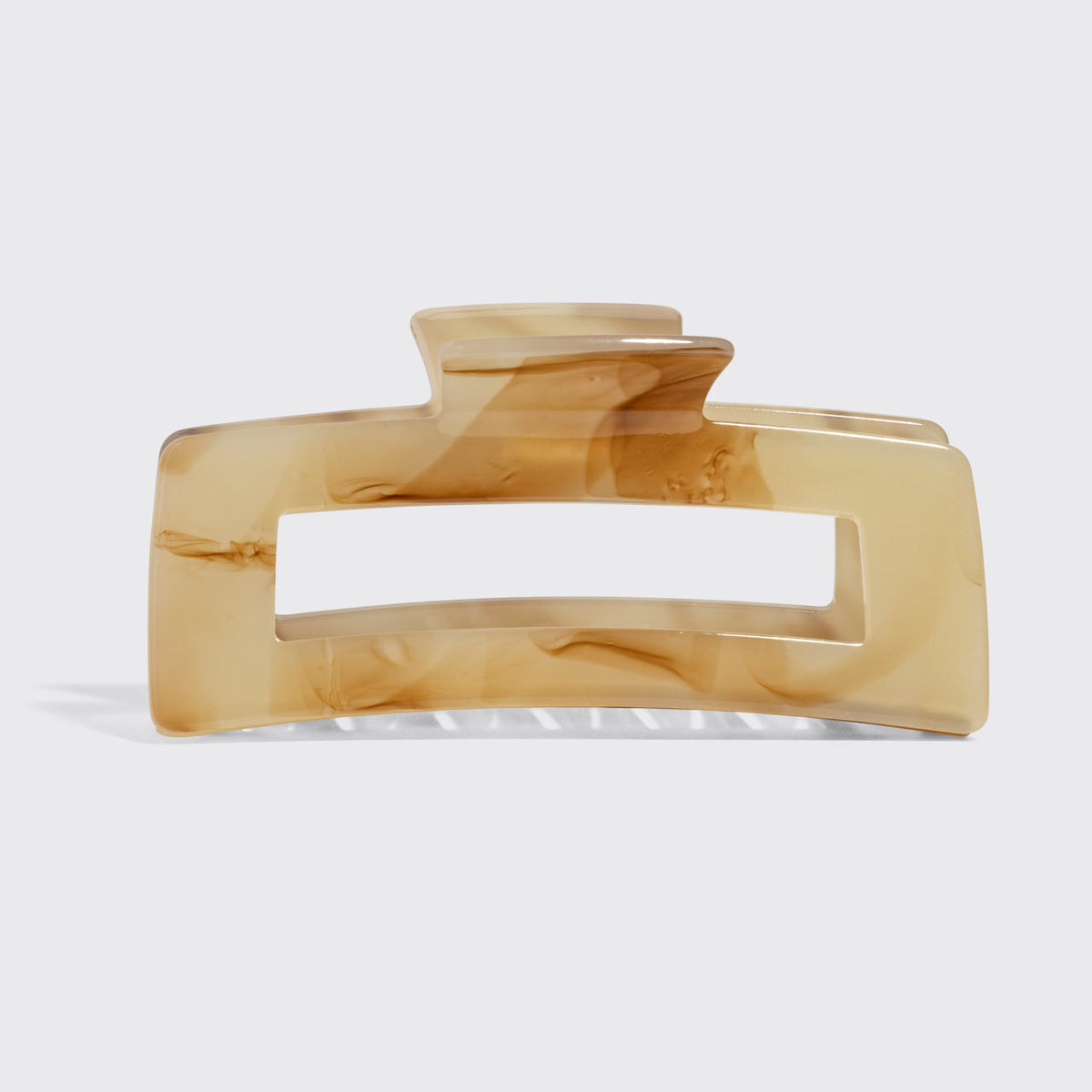 Chocolate Marble Open Shape Claw Clip - Jumbo