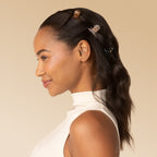 Soft Pink, Mocha & Black Mini Arched Clips 6pc Set