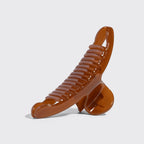 Mocha Arched Claw Clip - Large