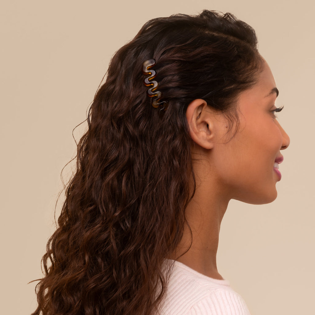 Tort French Hair Combs 2pc Set