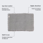 Gray Quick-Dry Bath Mat