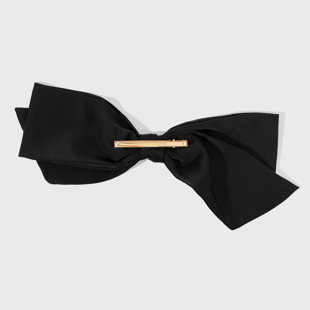 Black Bow Hair Clip