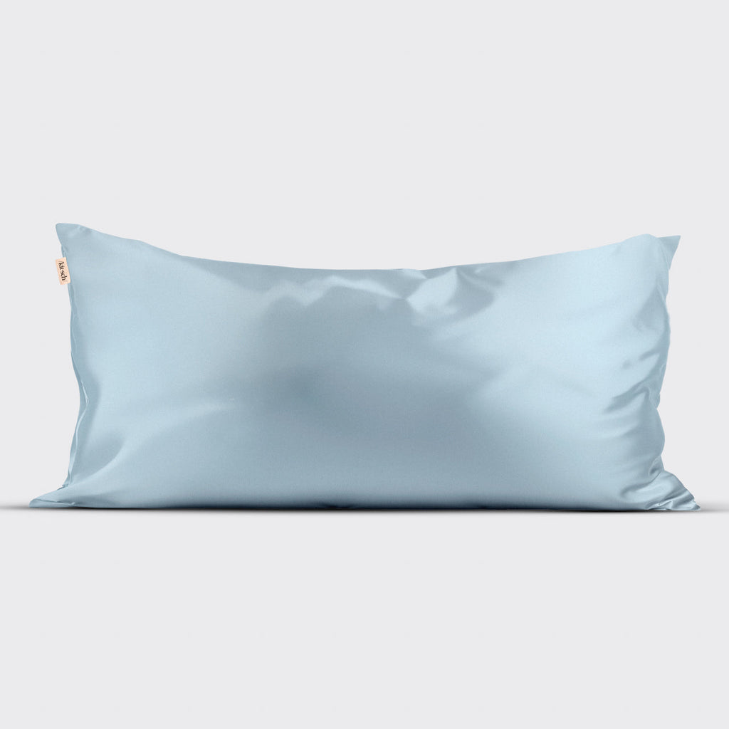 Satin Pillowcase in Haze Blue - King