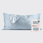 Satin Pillowcase in Haze Blue 4 Pack - King