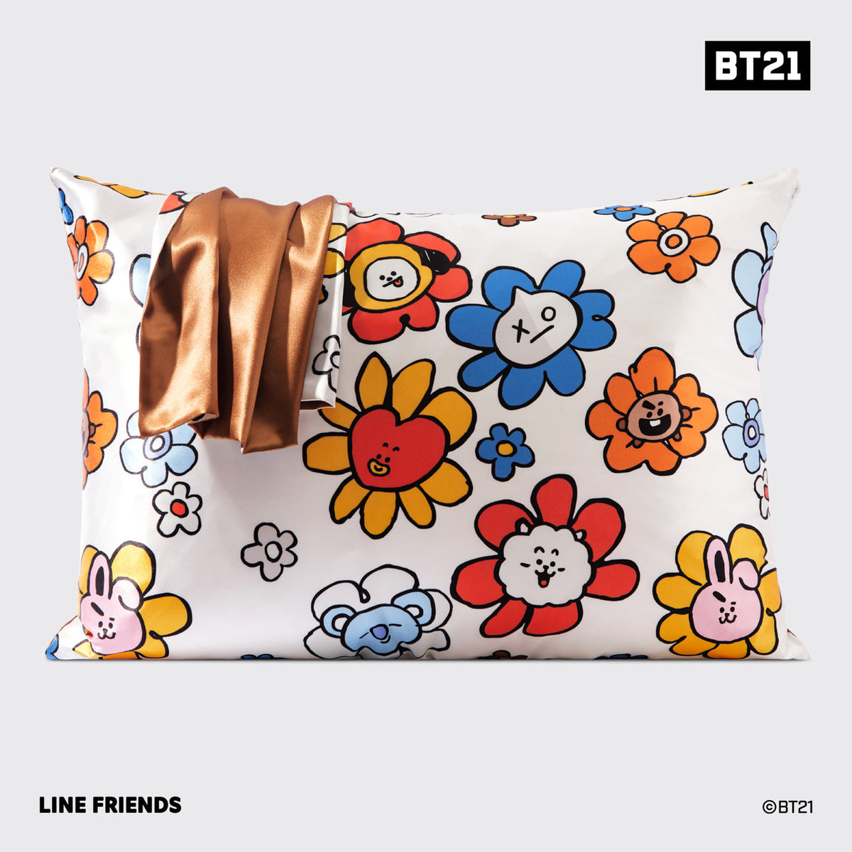 Kitsch x BT21 Satin Pillowcase in SHOOKY