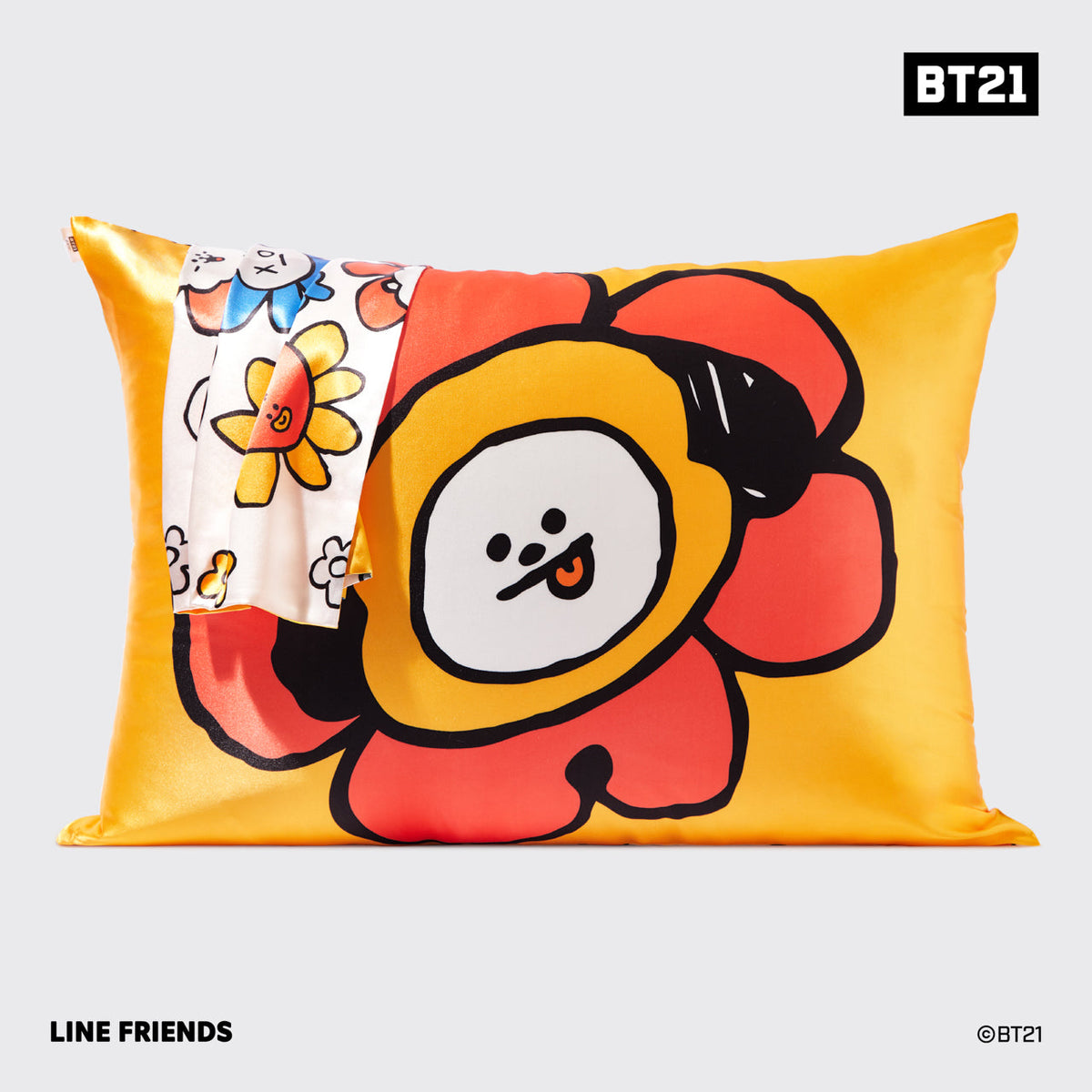 Kitsch x BT21 Satin Pillowcase in CHIMMY