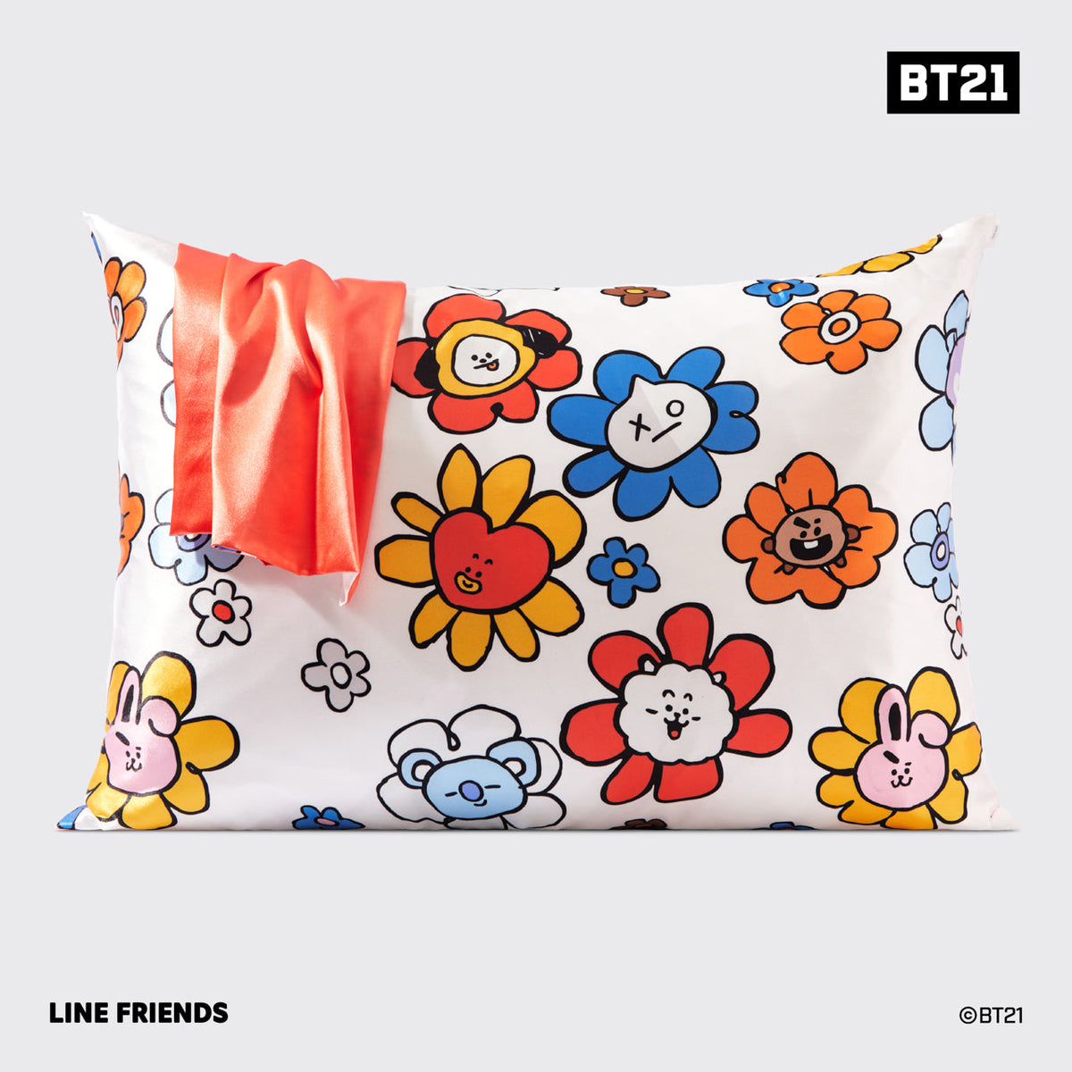 Kitsch x BT21 Satin Pillowcase in TATA