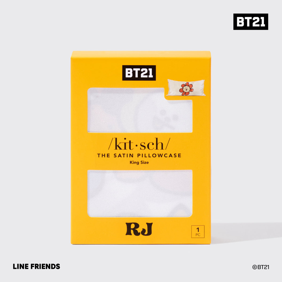 Kitsch x BT21 Satin Pillowcase in RJ - King