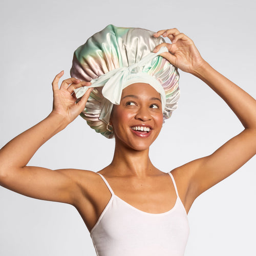 Aura Oversized Satin Bonnet