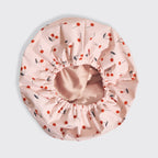 Cherry Print Satin Shower Cap