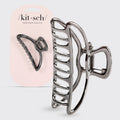 Hematite Metal Claw Clip