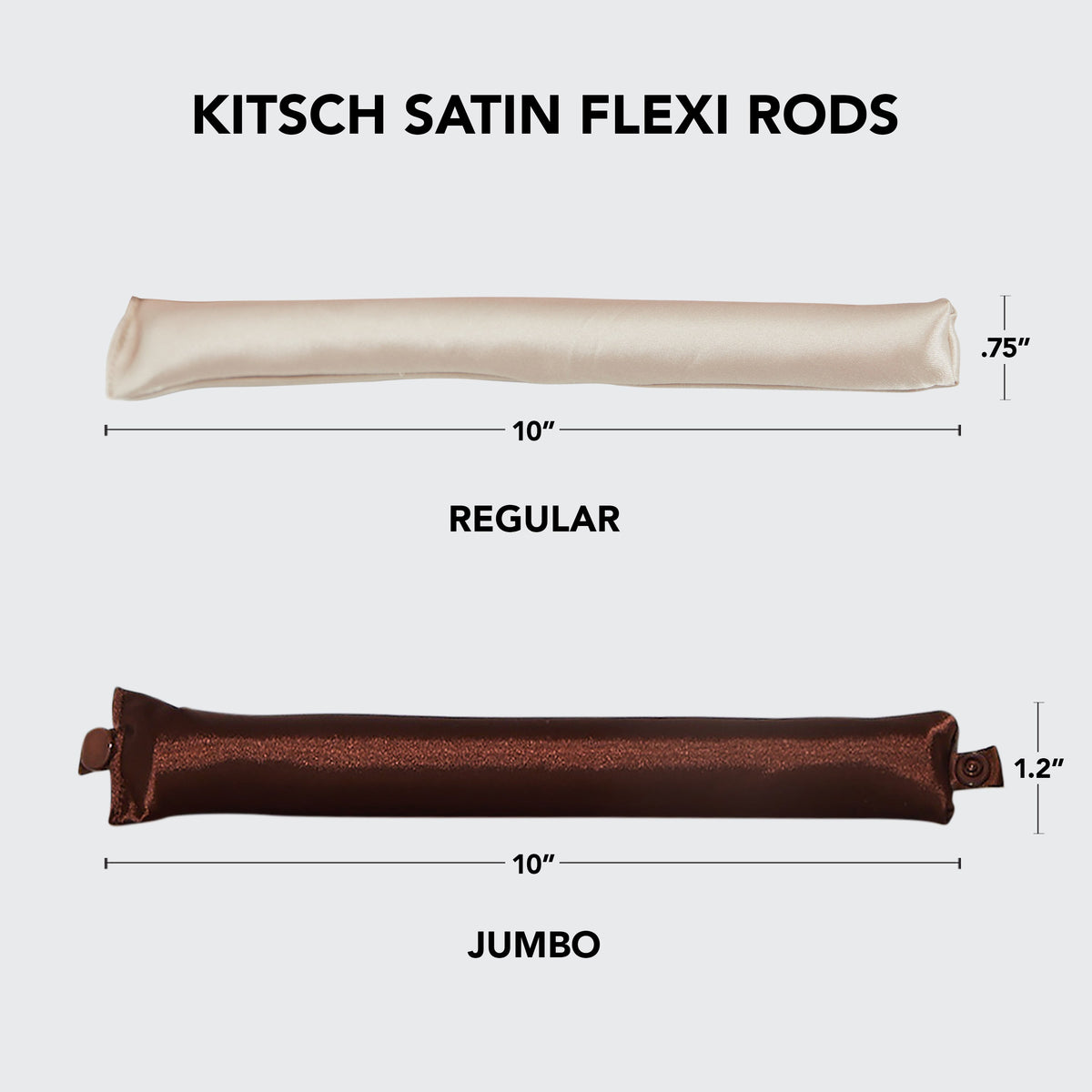 Rosewood Jumbo Satin Flexi Rods 4pc Set