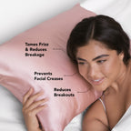 Satin Pillowcase in Blush