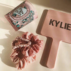 Blush Satin Sleep Scrunchies 5pc Set